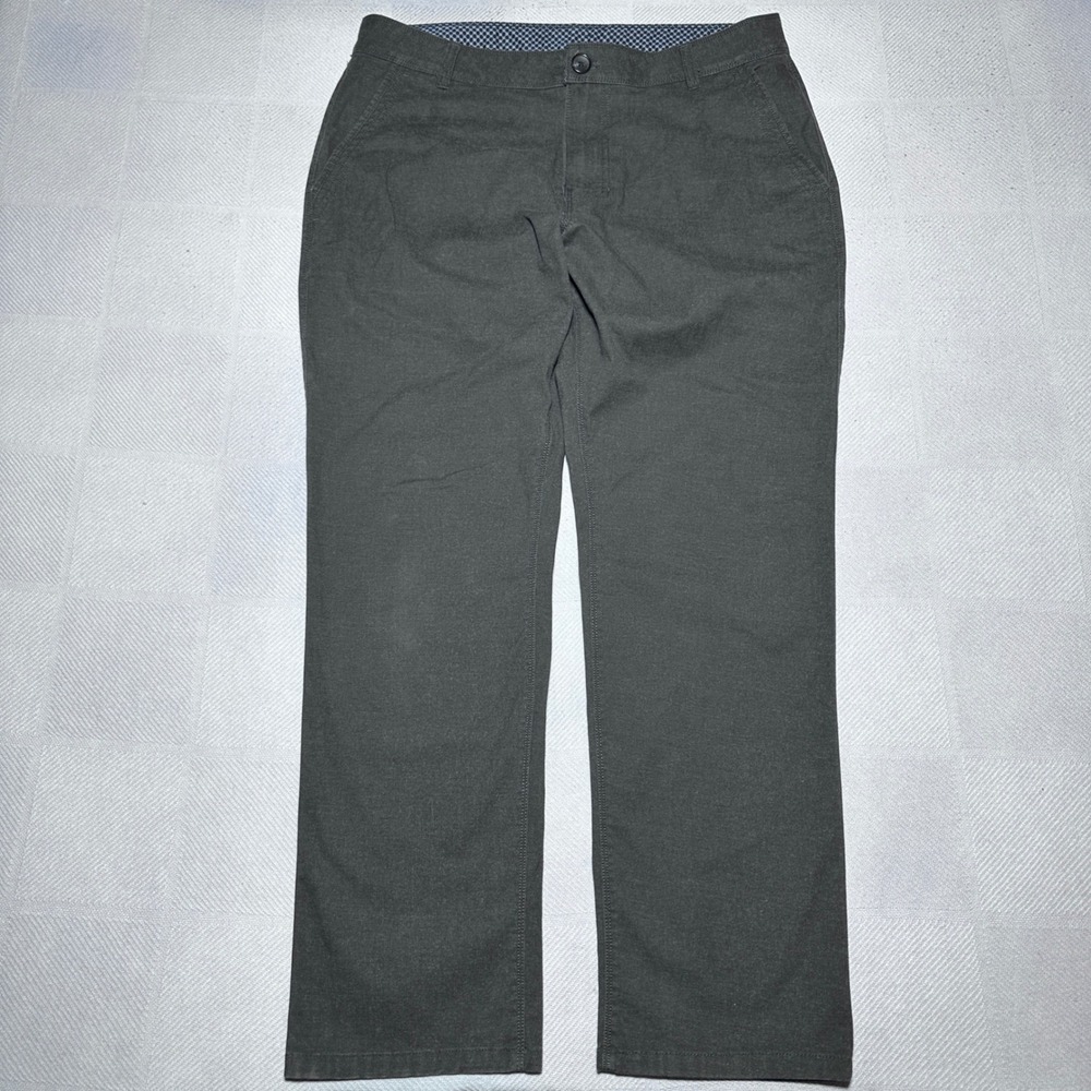 prAna McClee Chino Pants Mens 34x29 Straight Fit Coolmax Organic Cotton Stretch